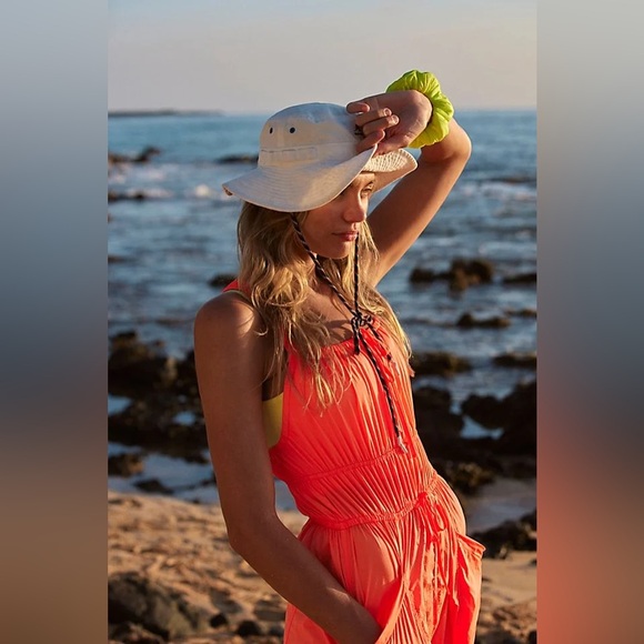 Free People Movement Tropic Sport One Piece Jumpsuit Hot Watermelon Neon Orange - Picture 6 of 8